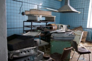 The kitchen inside the canteen.